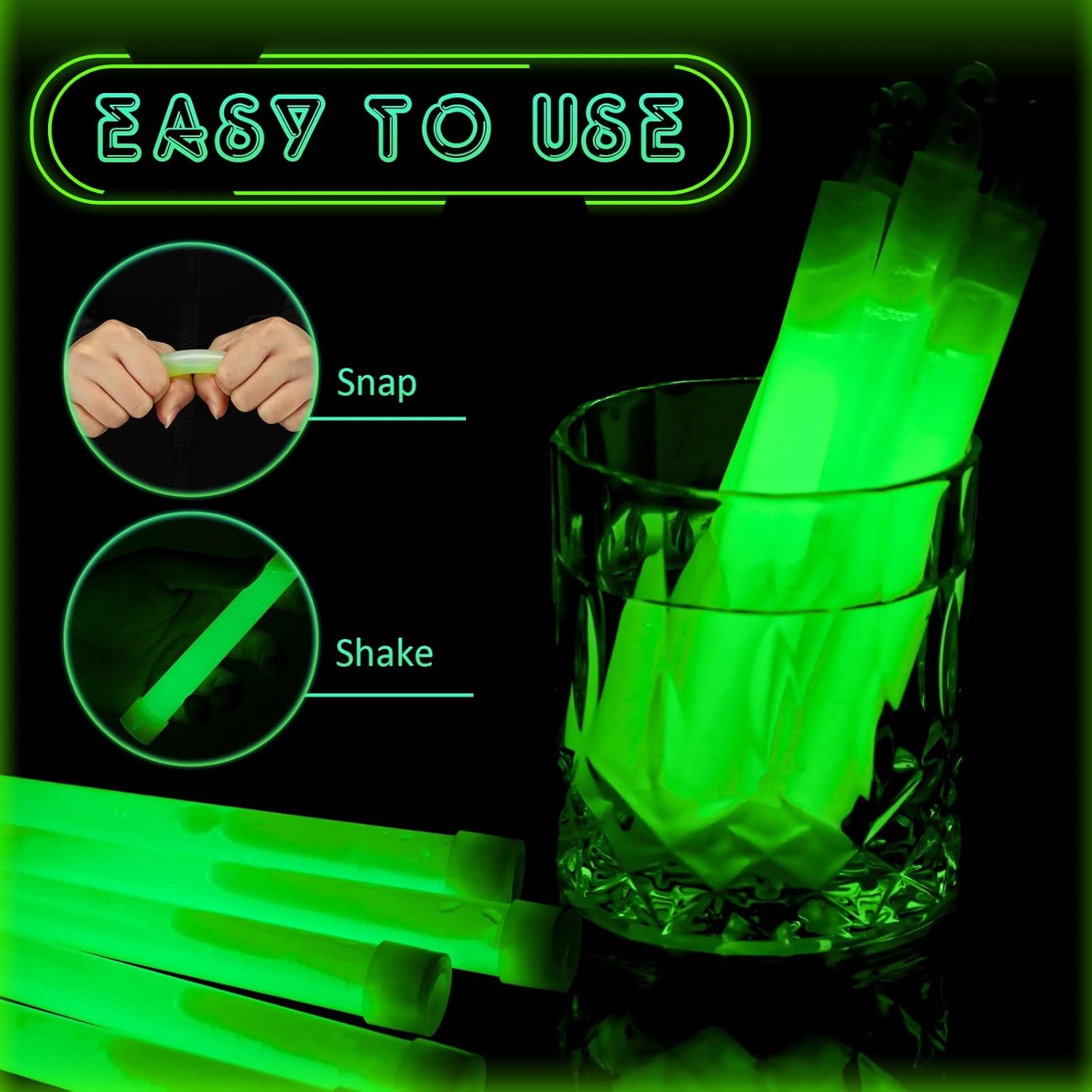 Glow Sticks Bulk Green Emergen - Glow Sticks Survival 评论和价格