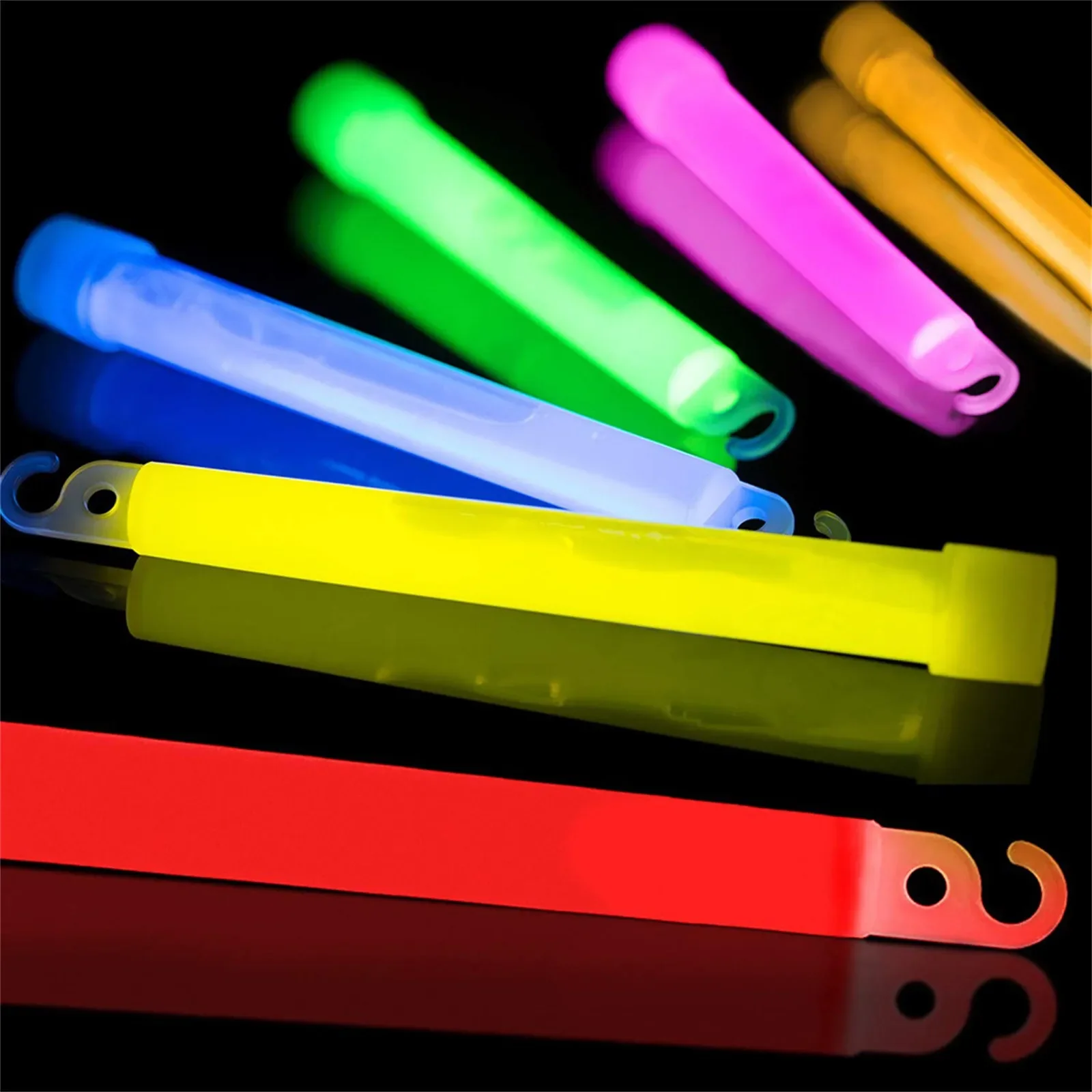 Glow Sticks with Hook 4/6 inch - Glow Sticks Survival 评论和价格