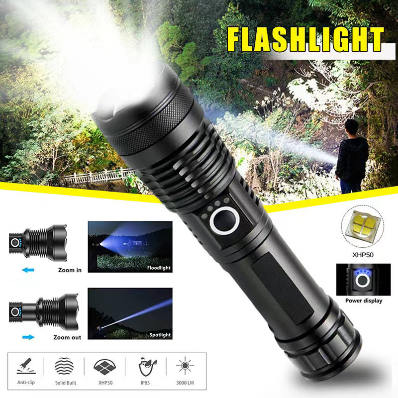 High Power XHP70 Led Flashligh - Outdoor Camping Adventure Lamp 评论和价格