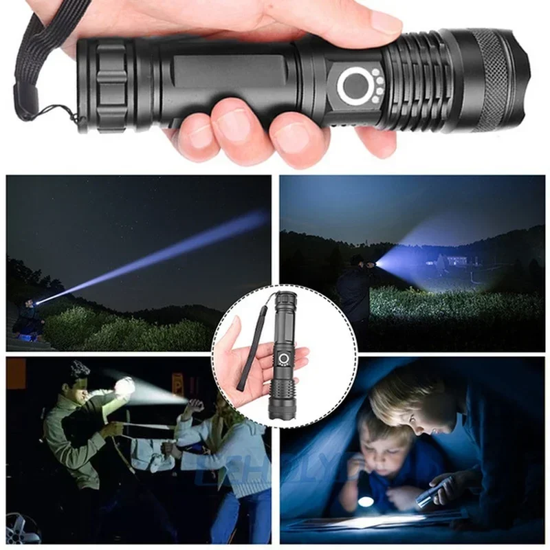 High Power XHP70 Led Flashligh - Outdoor Camping Adventure Lamp 评论和价格