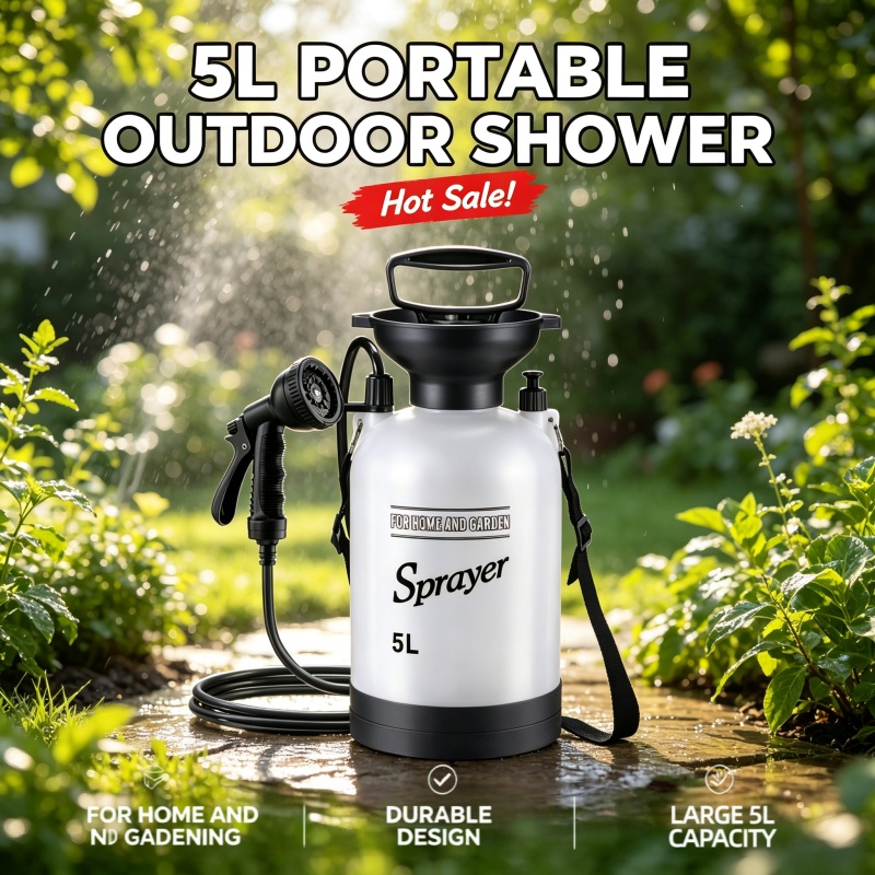 5L Portable Camping Shower Man - Outdoor Camping Showers 评论和价格