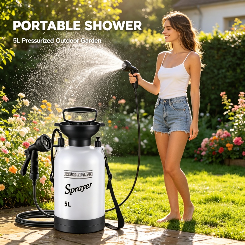 5L Portable Camping Shower Man - Outdoor Camping Showers 评论和价格