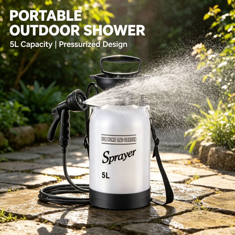 5L Portable Camping Shower Man - Outdoor Camping Showers 评论和价格